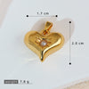 Wholesale Fashion Heart Shape Copper Jewelry Pendant With Electroplating For Women
