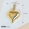 Wholesale Fashion Heart Shape Copper Jewelry Pendant With Electroplating For Women