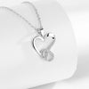 Wholesale Fashion Heart Shape S925 Sterling Silver Pendant Clavicle Necklace