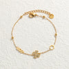Wholesale Fashion Heart Shape Stainless Steel Electroplated Women's Love Bracelet