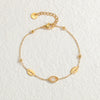 Wholesale Fashion Heart Shape Stainless Steel Electroplated Women's Love Bracelet