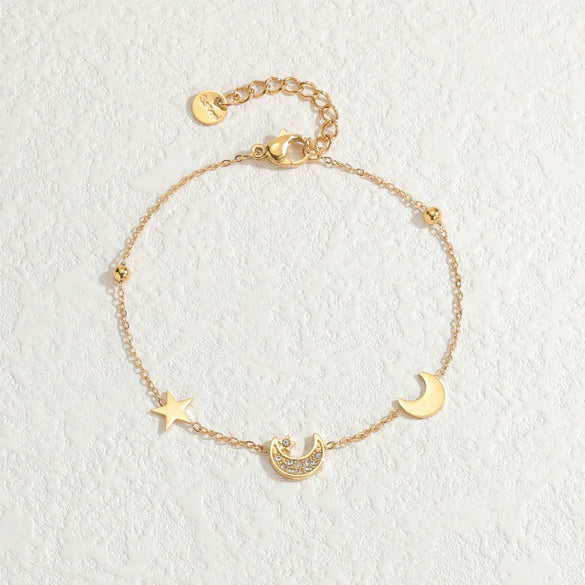 Wholesale Fashion Heart Shape Stainless Steel Electroplated Women's Love Bracelet