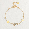 Wholesale Fashion Heart Shape Stainless Steel Electroplated Women's Love Bracelet