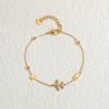 Wholesale Fashion Heart Shape Stainless Steel Electroplated Women's Love Bracelet