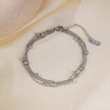 Wholesale Fashion Highend 18K Gold Plated Multilayer Tassel Small Gold Beads Geometric Ladies Titanium Steel Bracelet