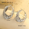 Wholesale Fashion Highgrade Stainless Steel 18K Gold Plated Hollow Geometric Earrings With Electroplating