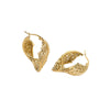 Wholesale Fashion Highgrade Stainless Steel 18K Gold Plated Hollow Geometric Earrings With Electroplating