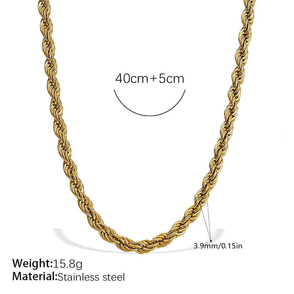 Wholesale Fashion Hiphop 316L Stainless Steel Necklace Jewelry Plated 18K Gold With Regular Chain Sets