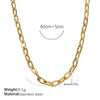 Wholesale Fashion Hiphop 316L Stainless Steel Necklace Jewelry Plated 18K Gold With Regular Chain Sets