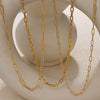 Wholesale Fashion Hiphop 316L Stainless Steel Necklace Jewelry Plated 18K Gold With Regular Chain Sets