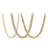 Wholesale Fashion Hiphop 316L Stainless Steel Necklace Jewelry Plated 18K Gold With Regular Chain Sets