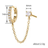 Wholesale Fashion Hiphop Women's Earrings Copper Geometric U Shape
