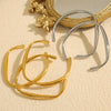 Wholesale Fashion Ins Style 316L Stainless Steel Electroplated Irregular Cshaped Opening Bracelet For Women