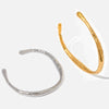 Wholesale Fashion Irregular Geometry Stainless Steel Electroplated Opening Bracelet Jewelry