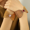 Wholesale Fashion Jewelry Bracelet 316L Stainless Steel Bow Butterfly Electroplating Style