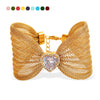 Wholesale Fashion Jewelry Bracelet 316L Stainless Steel Bow Butterfly Electroplating Style
