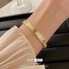 Wholesale Fashion Jewelry Copper H Letter Cold Wind Electroplating Bracelet For Women