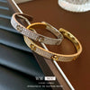 Wholesale Fashion Jewelry Copper H Letter Cold Wind Electroplating Bracelet For Women