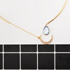 Wholesale Fashion Jewelry For Ladies Simple And Generous Alloy Moon Drop Short Necklace