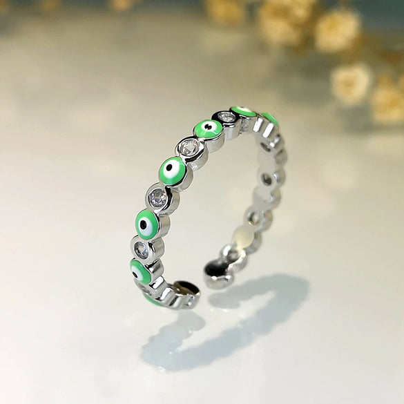 Wholesale Fashion Jewelry Opening Copper Ring Electroplated Gold Inlaid Crystal Zircon Geometric Design For Women