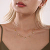 Wholesale Fashion Jewelry Set Ferris Wheel Fantasy Zircon Minimalist Electroplated Titanium Steel Women's Earrings Necklaces And Hand Accessories