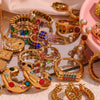 Wholesale Fashion Jewelry Stainless Steel Gold Plated Earrings Necklace And Joker Ring With Heart Water Drop Bell Patterns