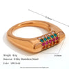 Wholesale Fashion Jewelry Stainless Steel Gold Plated Earrings Necklace And Joker Ring With Heart Water Drop Bell Patterns