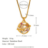 Wholesale Fashion Jewelry Stainless Steel Gold Plated Earrings Necklace And Joker Ring With Heart Water Drop Bell Patterns
