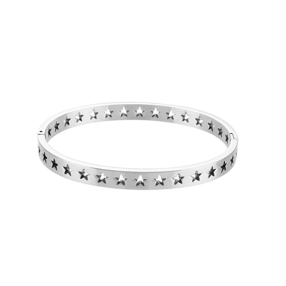 Wholesale Fashion 18K Gold Plated Stainless Steel Cut Out Starry Sky Bracelet Jewelry