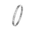 Wholesale Fashion Ladies Stainless Steel Hollow Fivepointed Star Buckle Bracelet With Electroplating Treatment