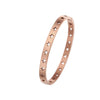 Wholesale Fashion Ladies Stainless Steel Hollow Fivepointed Star Buckle Bracelet With Electroplating Treatment
