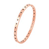 Wholesale Fashion Ladies Stainless Steel Hollow Fivepointed Star Buckle Bracelet With Electroplating Treatment