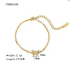 Wholesale Fashion Ladies Unisex Titanium Steel Bracelet With Geometric Design And Vacuum Real Gold Electroplating In Pvd Furnace