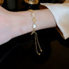Wholesale Fashion Light Luxury Copper Electroplating Heart Pattern Zircon Flower Love Adjustable Women's Bracelet
