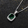 Wholesale Fashion Light Luxury Copper Mixed Gem Inlay Pendant Necklace For Women