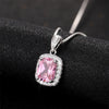 Wholesale Fashion Light Luxury Copper Mixed Gem Inlay Pendant Necklace For Women