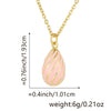 Wholesale Fashion Light Luxury Egg Gourd Copper Pendant Jewelry With Drop Shape And Electroplating