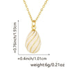 Wholesale Fashion Light Luxury Egg Gourd Copper Pendant Jewelry With Drop Shape And Electroplating