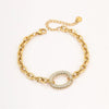 Wholesale Fashion Light Luxury Geometric Stainless Steel Electroplated Bracelet For Women