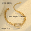 Wholesale Fashion Light Luxury Geometric Stainless Steel Electroplated Bracelet For Women