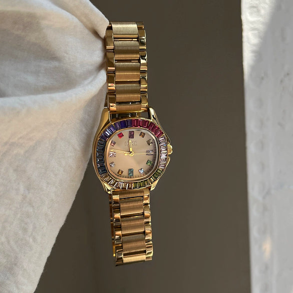 Wholesale Fashion Light Luxury Quartz Watch With Alloy Case Stainless Steel Band Butterfly Buckle And Square Dial