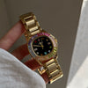 Wholesale Fashion Light Luxury Quartz Watch With Alloy Case Stainless Steel Band Butterfly Buckle And Square Dial