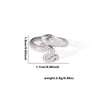 Wholesale Fashion Light Luxury Snake Titanium Steel Ring For Women With 18K Stainless Steel Plated Electroplating