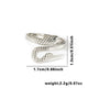 Wholesale Fashion Light Luxury Snake Titanium Steel Ring For Women With 18K Stainless Steel Plated Electroplating