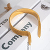 Wholesale Fashion Light Luxury Tassel Open Bracelet Stainless Steel With Pvd Furnace Vacuum Real Gold Plating