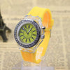 Wholesale Fashion Luminous Quartz Sports Watch Plastic Case Silicone Strap Stainless Steel Buckle Round Dial