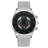Wholesale Fashion Men's Quartz Watch With Alloy And Stainless Steel Material Round Dial Milan Belt Mesh Belt Pin Buckle