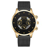 Wholesale Fashion Men's Quartz Watch With Alloy And Stainless Steel Material Round Dial Milan Belt Mesh Belt Pin Buckle