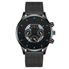 Wholesale Fashion Men's Quartz Watch With Alloy And Stainless Steel Material Round Dial Milan Belt Mesh Belt Pin Buckle