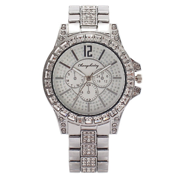 Wholesale Fashion Men's Watch With Round Dial Metal Strap And Stainless Steel Clasp